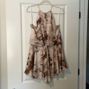 Tie dye tie front romper - Pants Store